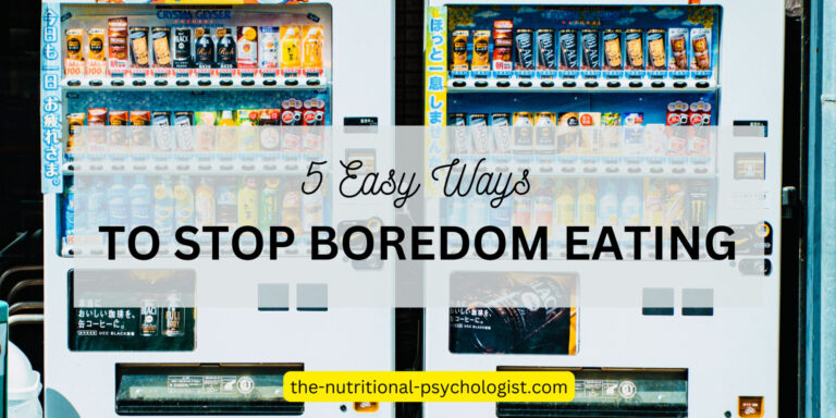 5 Ways to Stop Boredom Eating