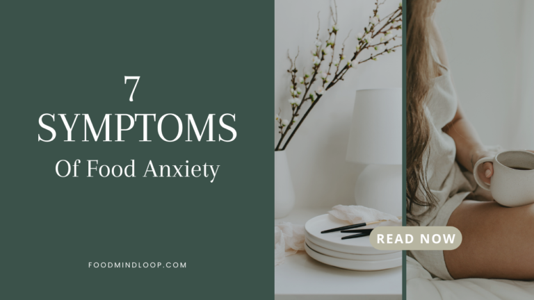 7 symptoms of food anxiety